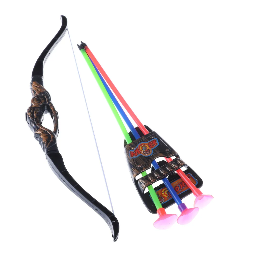 Funny 36cm Children Outdoor Plastic Archery Children\'S Bow And Arrow Toy For Shooting Toys Boy Gifts With Sucker