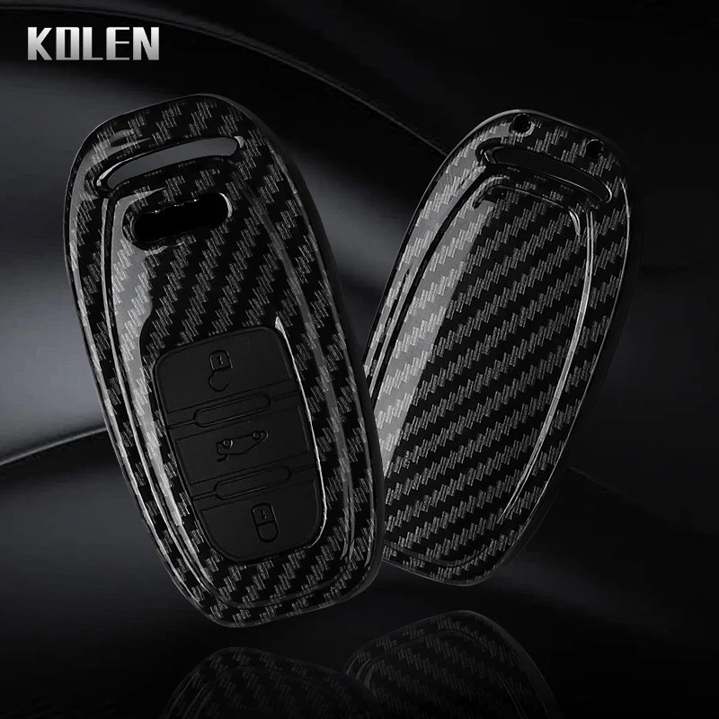 Premium ABS Carbon Fiber Car Key Case Cover