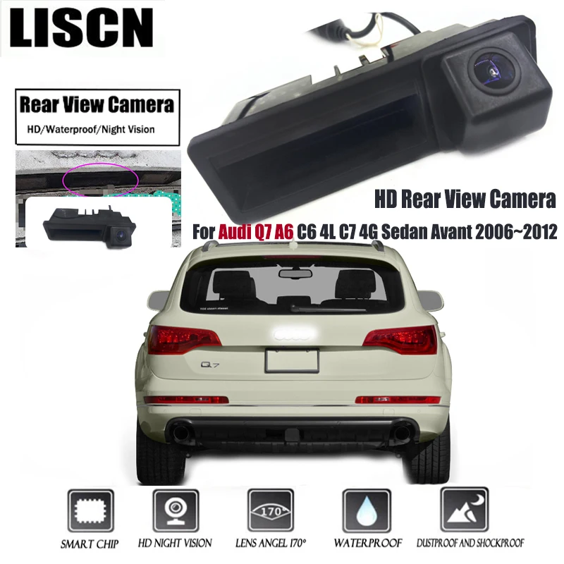 

HD Night Vision Camera For Audi Q7 A6 C6 4L C7 4G Sedan Avant 2006~2012 Rear Camera Waterproof Backup Parking Reversing Camera