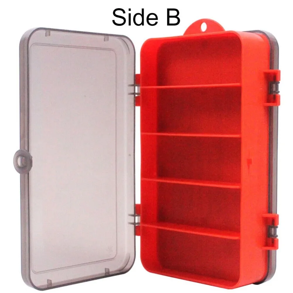 Portable Double Sided Split Bait Box Crank Jig Head Hook Set Fishing Jig Head Lure Soft Bait Fishing Gear Accessories Storage