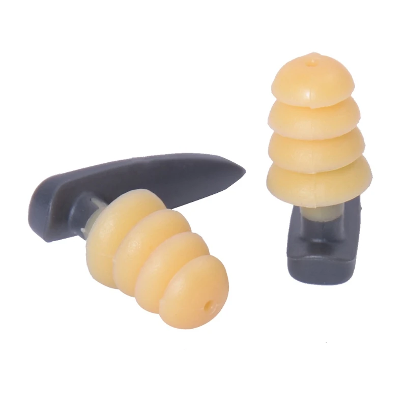 

1 Pair Silicone Swimming Ear Plugs Comfortable Waterproof Noise Cancelling