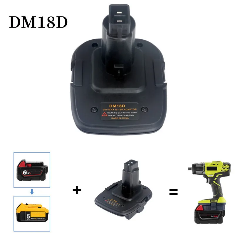 New 18V Battery Adapter DM18D Converted to Li-Ion Charger Tool