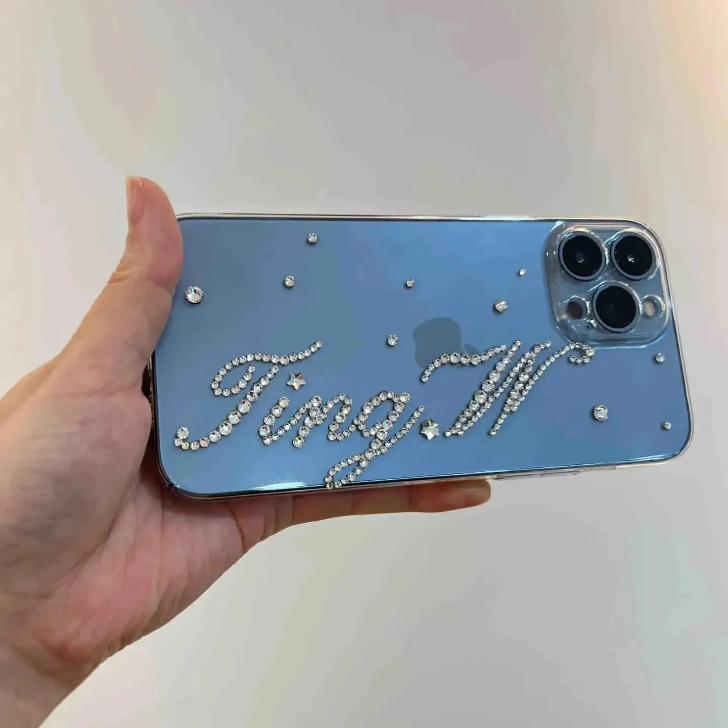 Customization Rhinestone name ID Slogan Wish Motto Oath For iPhone Samsung Huawei XiaoMi Google and other iphone case phone case
