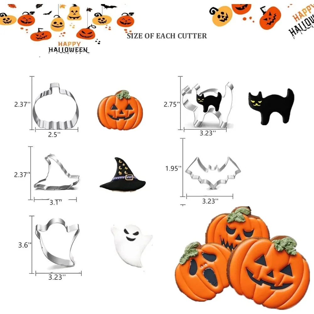 halloween cookie cutters set 3