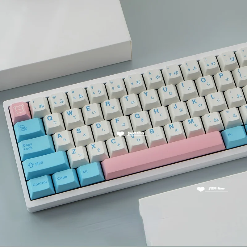 

1set Milk Keycaps Milk Cover Keycap PBT Sublimation Key-Cap Cherry Profile 140 Keys Compatible 87/104/108/84/64/98/96