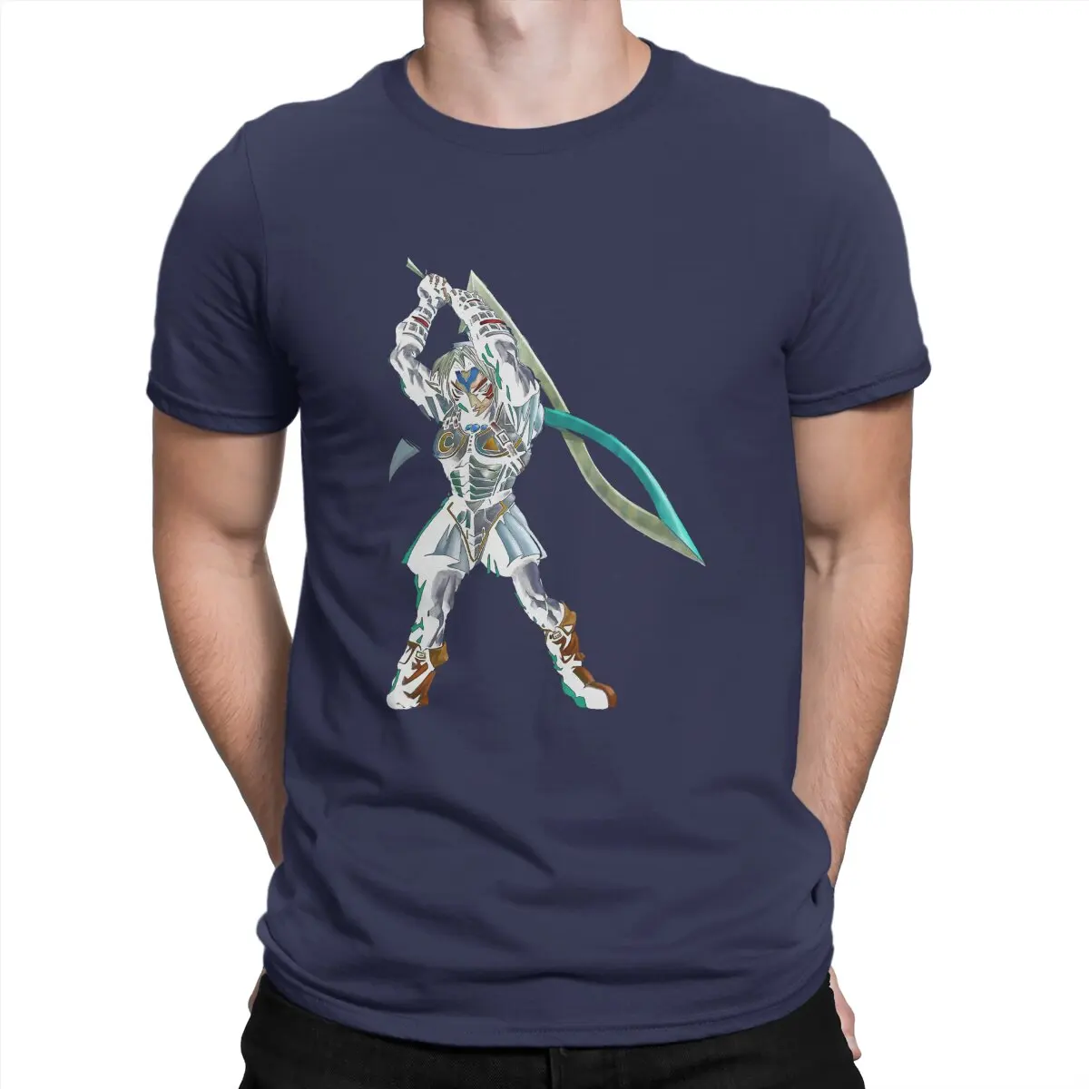 thumbnail image 1 of Camiseta Z-Zelda más nueva para hombre, camiseta de cuello redondo con máscara de Majora's Deity Fierce, regalo personalizado, ropa urbana, 1 of 7