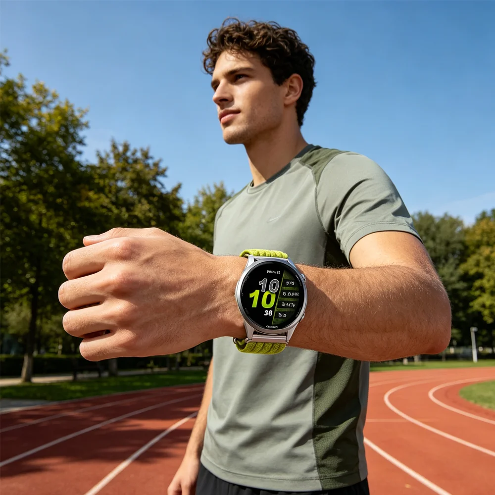 Durable Nylon Watch Strap, Adjustable Sports Band Bracelet