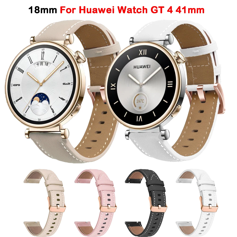 

Ремешок силиконовый для смарт-часов HUAWEI GT4 GT 4 41 мм, 18 мм