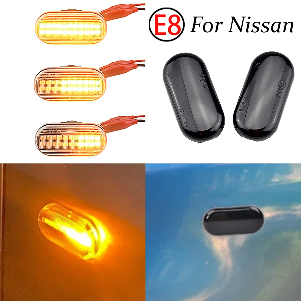 LED Dynamic Turn Signal Light For Nissan Tiida C11 Note E11 Micra