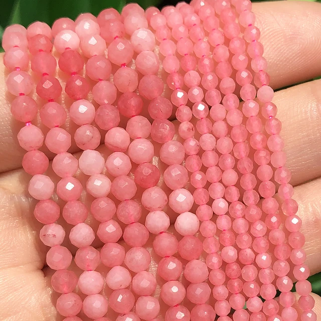 Pink Angelite Beads Natural, Stone Earring Accessories