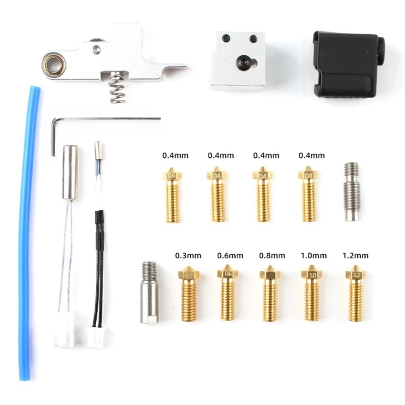 

3D Extruder Parts X1& Silicone Nozzle Heat Block Throat