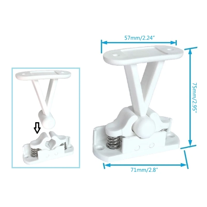 T type Door Catch Holder Compartment Clips Trailer Stop Entry magnetic door catch rv door retainer kit tailgate door holder for Motorhomes Boats Caravans Cruisers