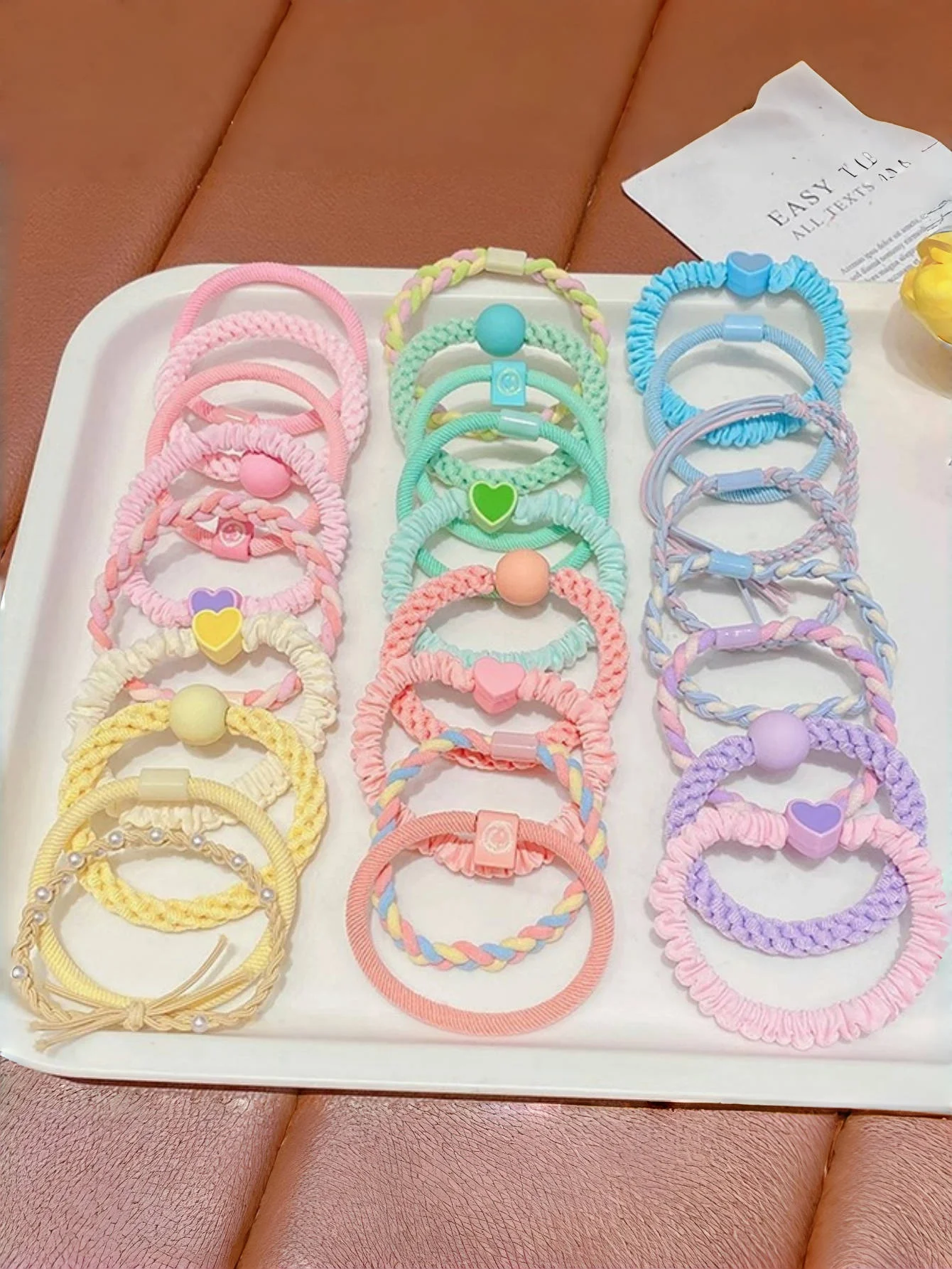 Macaron color hair band set