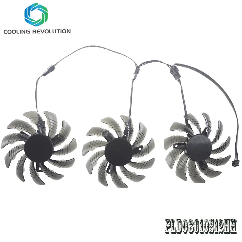 Placa de Vídeo Ventilador de Refrigeração Pld08010s12hh Pcs Conjunto para Gigabyte Aorus Gtx 1060 1070 1080 g1 1070ti 1080ti 960 970 980ti