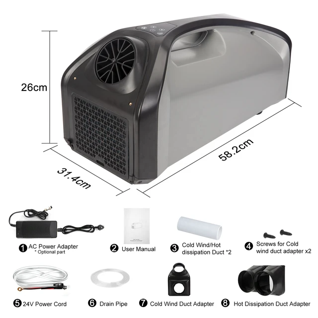 Breeze Portable Air Conditioner Air Conditioning DC 24V Compressor Cooler  Conditioner for Travel Camping Outdoor working - AliExpress
