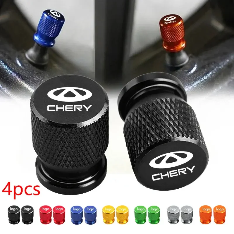 Premium Car Wheel Tire Valve Caps - 4-Piece Set of Air Dust Covers