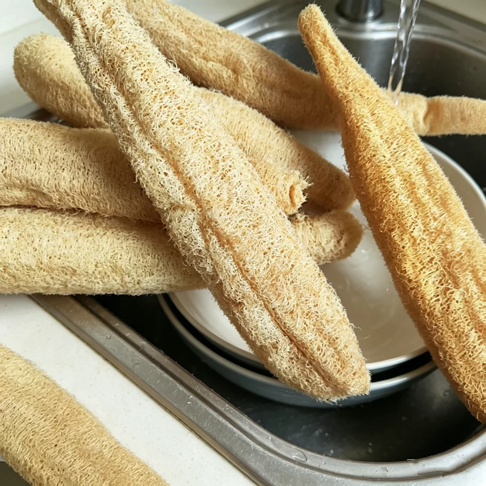 Eco-Friendly Natural Loofah Cleaning Sponge