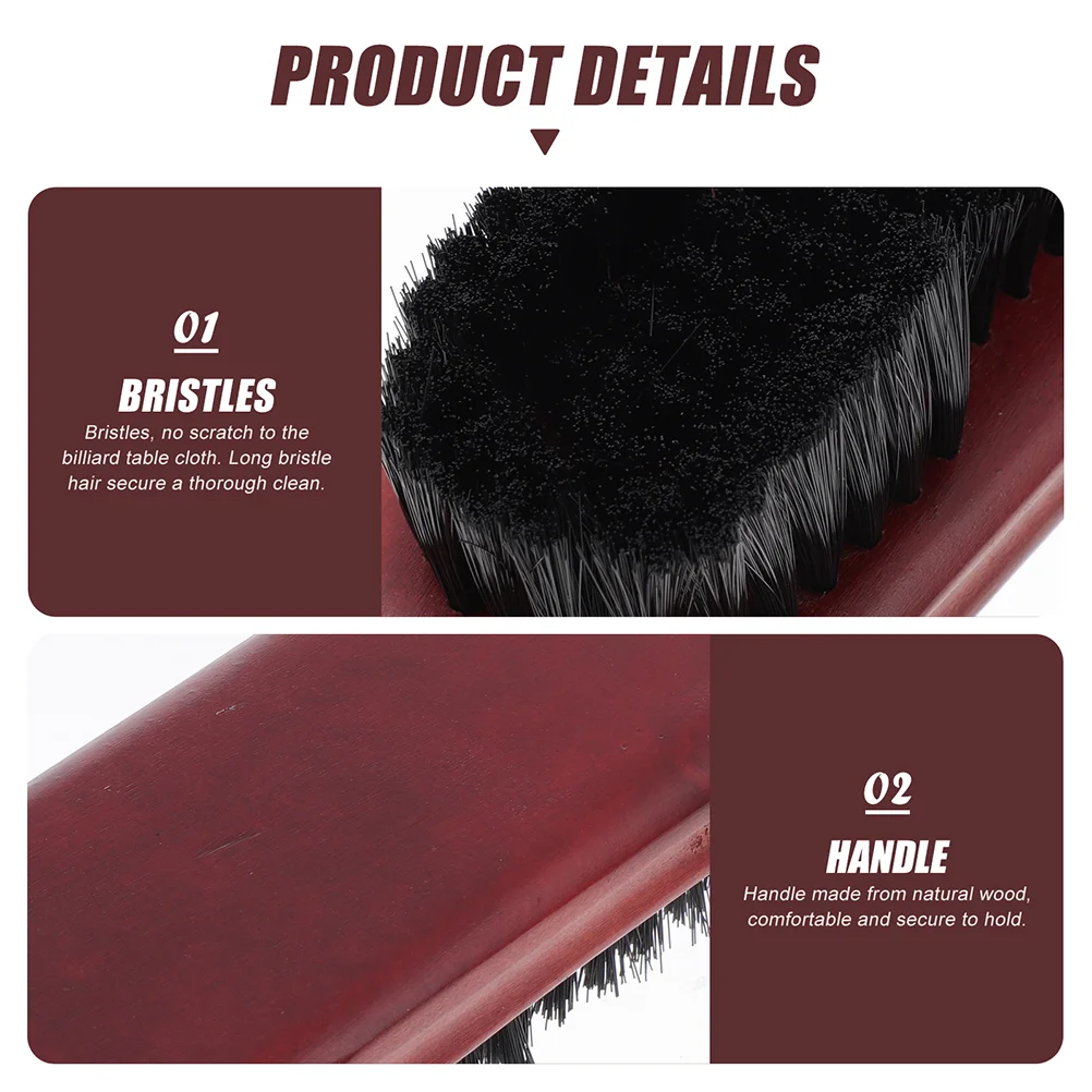 2Pcs Billiards Cleaning Brush Pool Table Brush Multi-use Pool Table for Club Cleaning Tool Billiard Tools