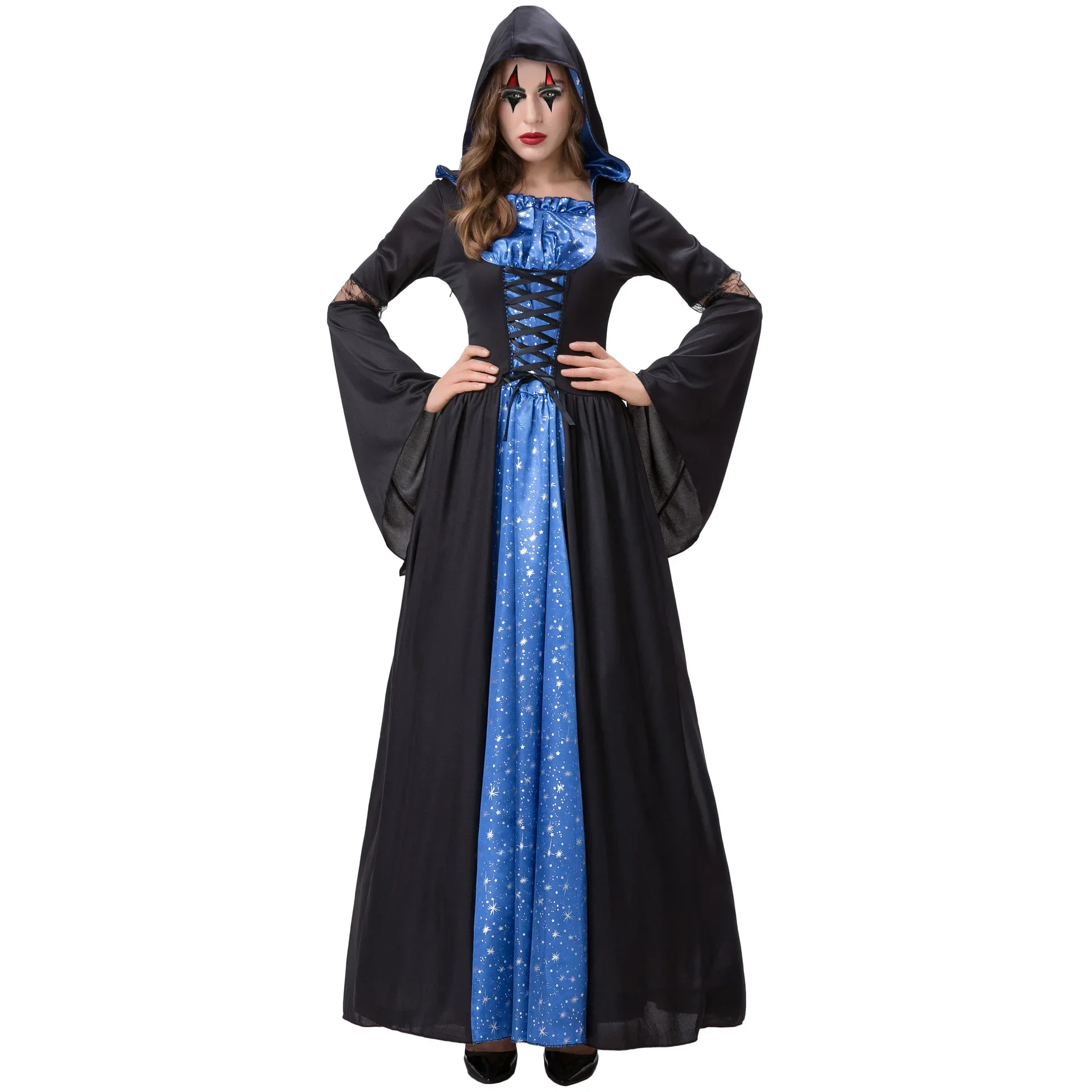 

Halloween Cosplay Demon Adult Black Witch Fancy Masquerade Costume