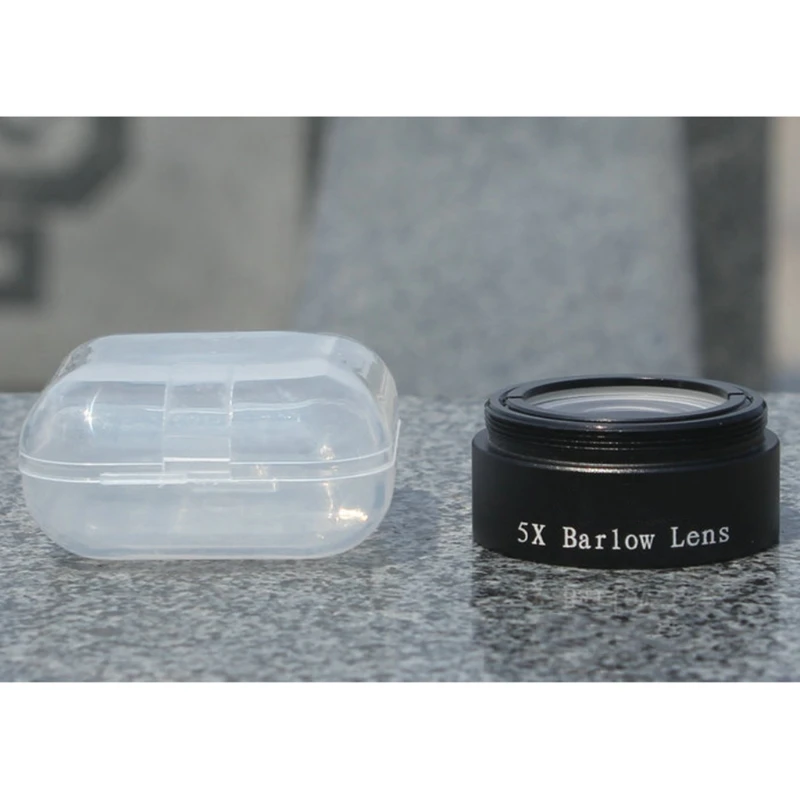 Professional 5X Barlow Lens, 1.25 "Eyepiece Extender, M28.5 * 0.6, Astronomical Accessories or Camera Adapter 4