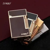 ZORRO 612 Side Wheel Sound Kerosene Lighter Creative Retro Color Shell Windproof Metal Lighter Men's Gift Cigarette Accessories 1