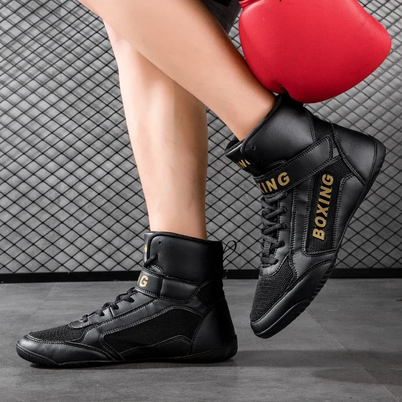 Professional Wrestling Boxing Shoes Mesh Breathable Training Men Women Fitness Size 35-47