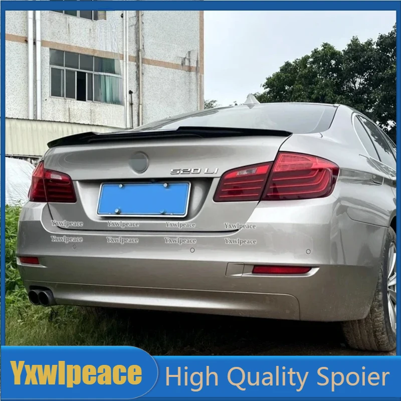 Per Bmw 5 F10 Series 2010-2017 Spoiler Abs Plastica Primer Colore M4 Style Tronco Posteriore Lip Spoiler Body Kit Accessori