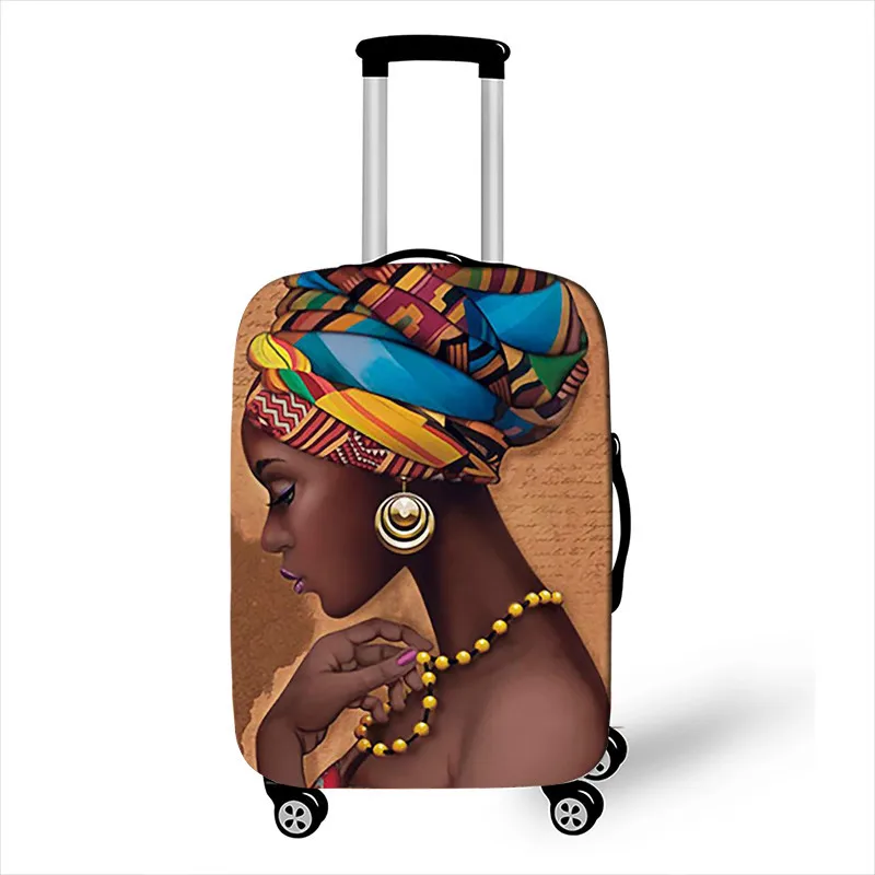 New African Tribal Lion Luggage Protective Cover Travel Suitcase Cover Elastic Dust Cases For 18 to 32 Inches Travel Accessories