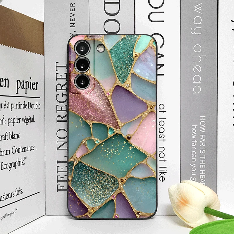 Elegant Green Marble Texture Phone Case - Frosted Soft Cover