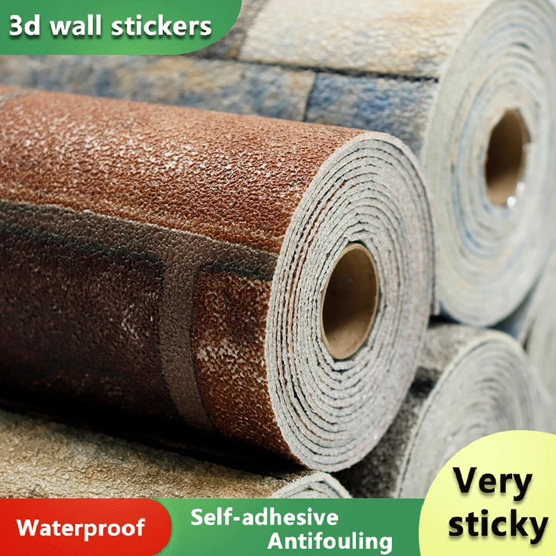 280cm Self-Adhesive Wall Paste 3D Wallpaper Bedroom Living Room Decoration Furniture Waterproof Moisture-Proof Decoration 50 pcs bag graffiti sticker self adhesive waterproof sun resistant fadeless no mark left repeatedly paste words doodle sticker