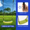 Babyjoy 440 lbs Swing Set 2-in-1 Kids Swing Stand w/Two Swings & One Glider for Backyard 5