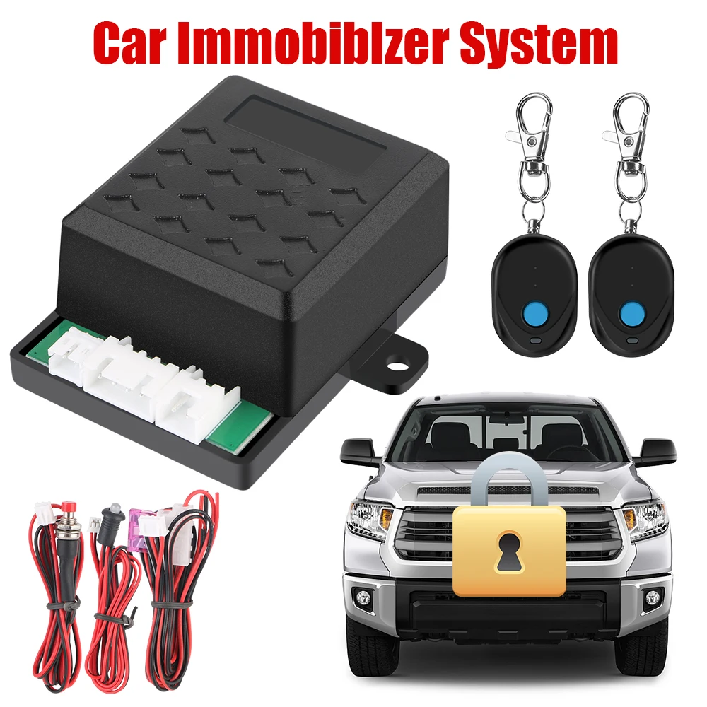 Auto Unlock Immobilizer Device Anti-Hijacking Intelligent Circuit Cut Off Kit Car Remote Control 12V Keyless Access System