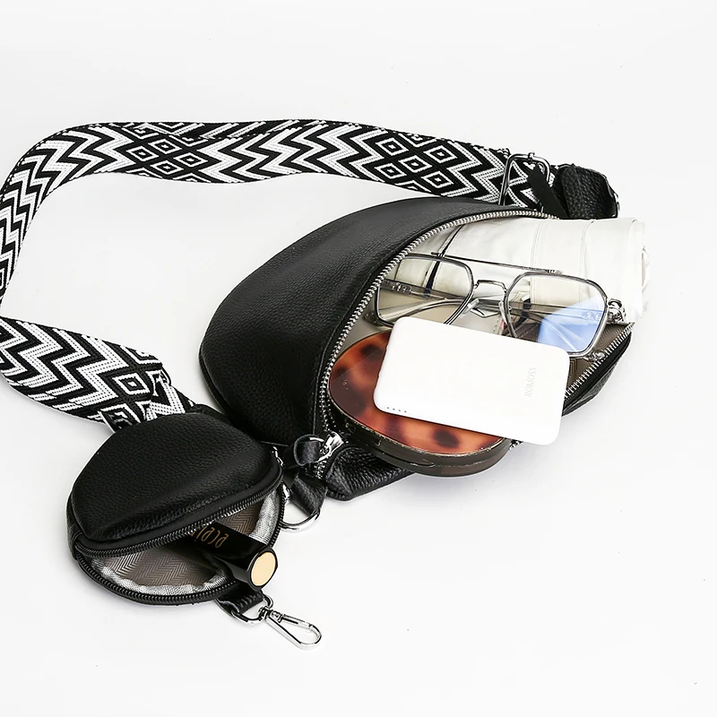 Luxury Genuine Leather Women Chest Bag