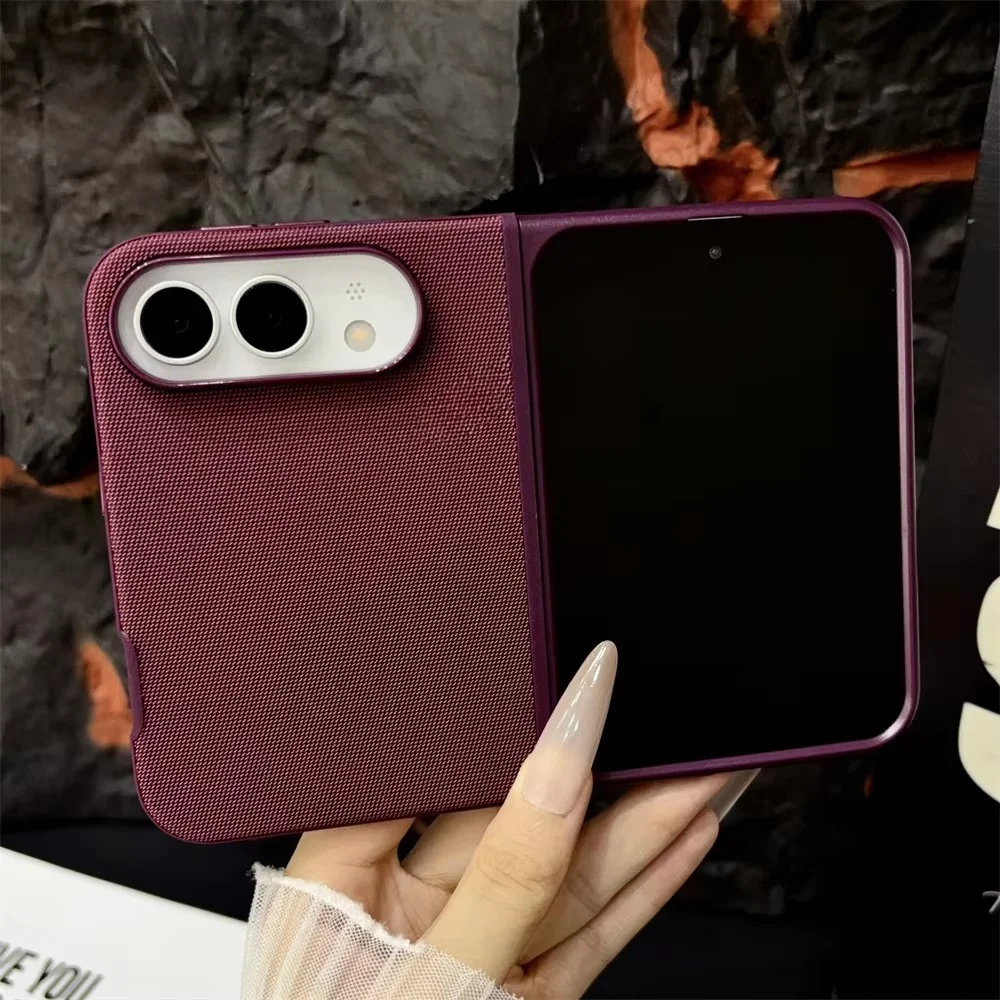Premium Woven Texture Magnetic Fold Case - Shockproof Protective Cover with Magsafe Compatibility
