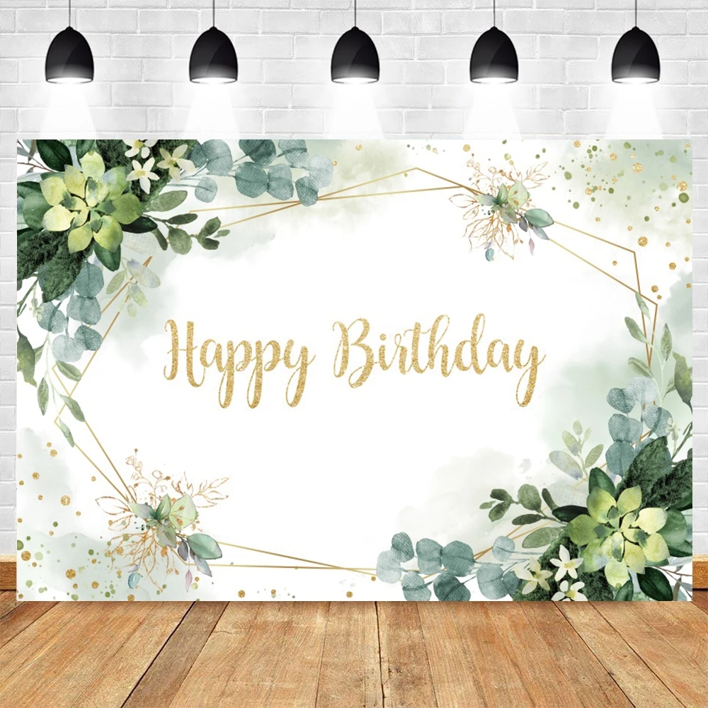 Eucalyptus Leaves Backdrop Photography Green Leaf Flower Baby Shower Birthday Wedding Photo Background photo backdrop