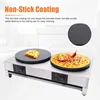 16 Inch Commercial Crepe Maker Electric Pancake Maker with Double Pan Nonstick Round Crepe Hotplate Griddle Machine 2
