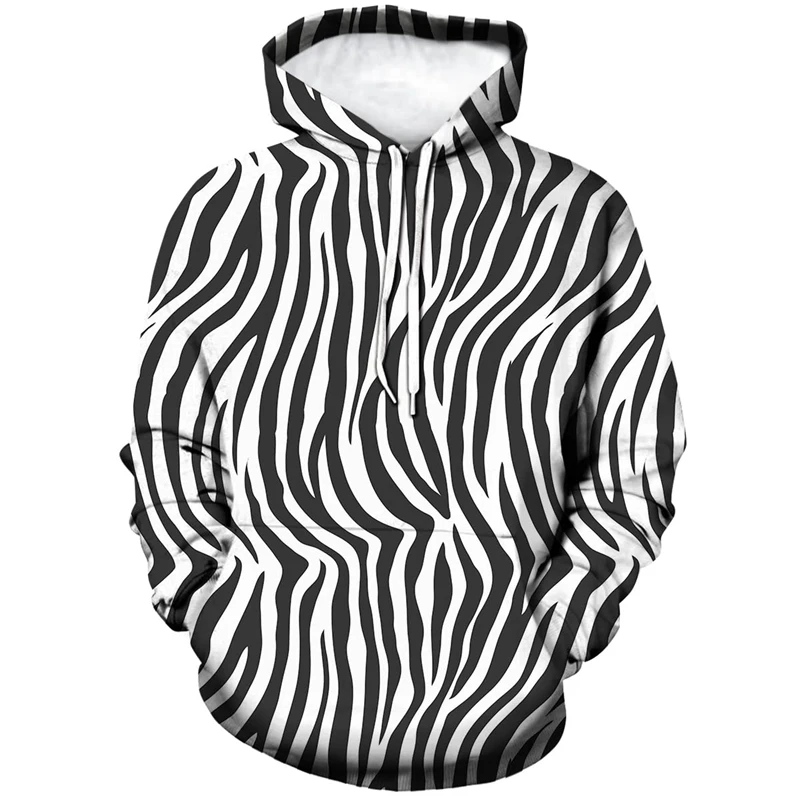 Mode Leopard Muster Hoodie Männer 3D Druck Zebra Grafik Sweatshirt Streetwear Langarm Pullover Herbst Casual Hoodies – Detail 3