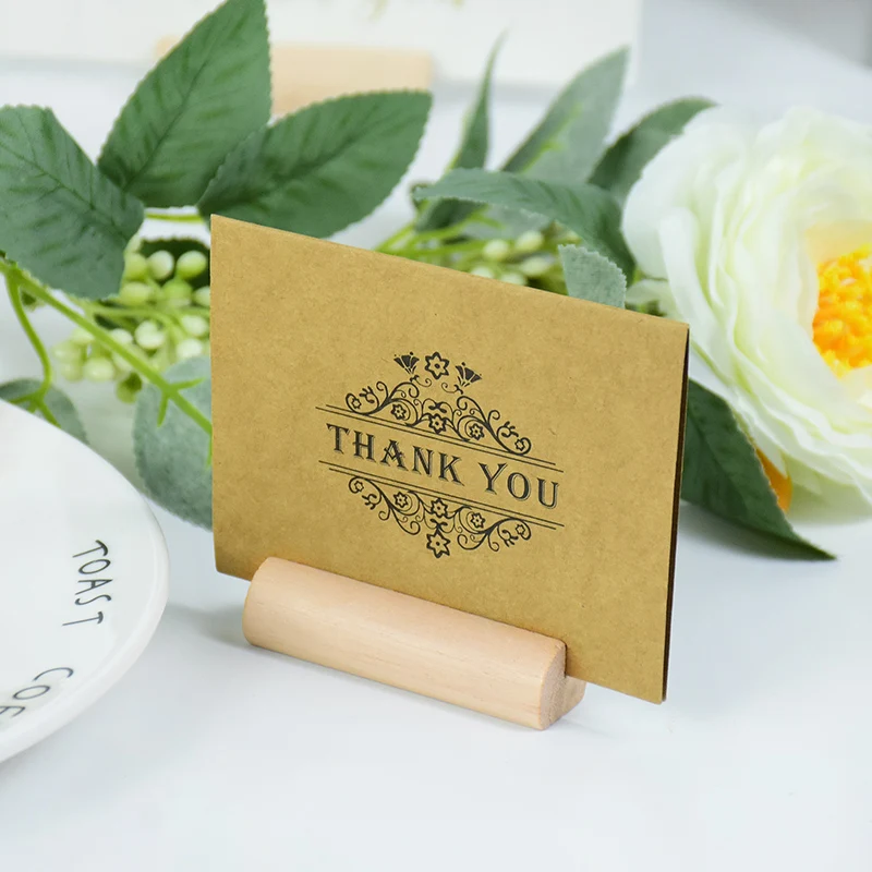 목재 장소 카드 홀더 테이블 번호 홀더 스탠드, 이름 카드 홀더, 아크릴 사인 홀더, 웨딩 홈 파티 용품, 10 개