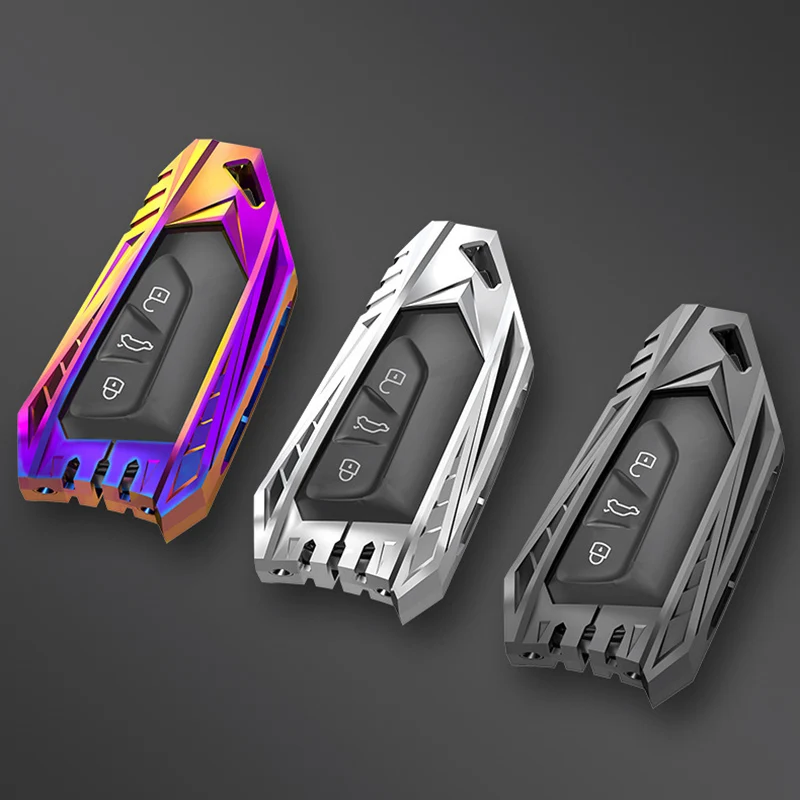 

Zinc Alloy Case For Volkswagen VW Golf 8 Mk8 GTI GTD R ID3 ID4 Car Key Case Fob Holder Cover Trim Car Accessories