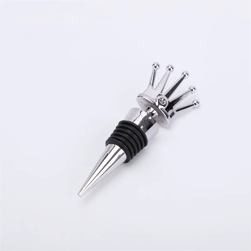 Wine Stopper Wine Stoppers New Wine Bottle Stopper Snowflake Crown Pattern Beverage Bottle Corks Sealer for Wine Lovers Home Kitchen Bar Tools Accessories