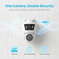 Caméra de sécurité WiFi ARCCTV 4MP, enregistrement 24h/24 et 7j/7, suivi automatique des personnes, vision nocturne couleur extérieure, caméra de surveillance, audio bidirectionnel 2