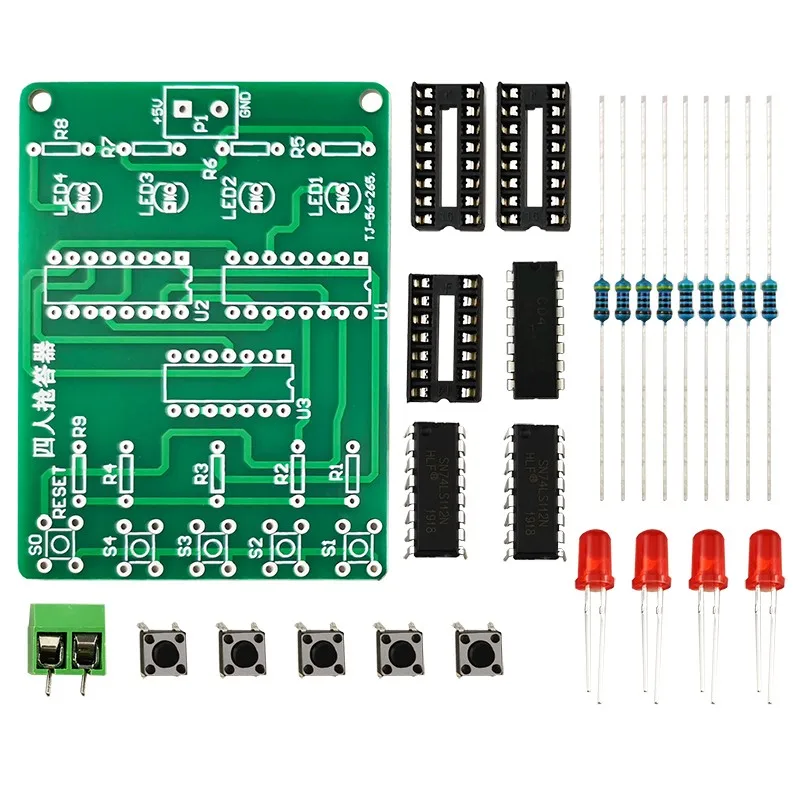 Electronic Assembly Kit Four-Person Snatcher DIY Electronic Kit Teaching Practical Training Soldering Circuit Board