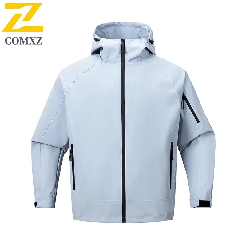 COMXZ Thickened Mens Jacket Mountaineering Windproof Warm Parka Casual Daily Style Lightweight Cold Resistant Winter Clothing