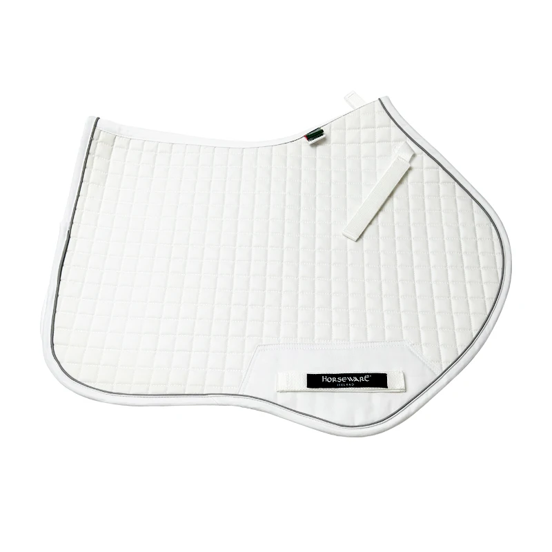 ride horse jumping saddle pad white color anti-slip horse back equestrian equipment riding saddle pad