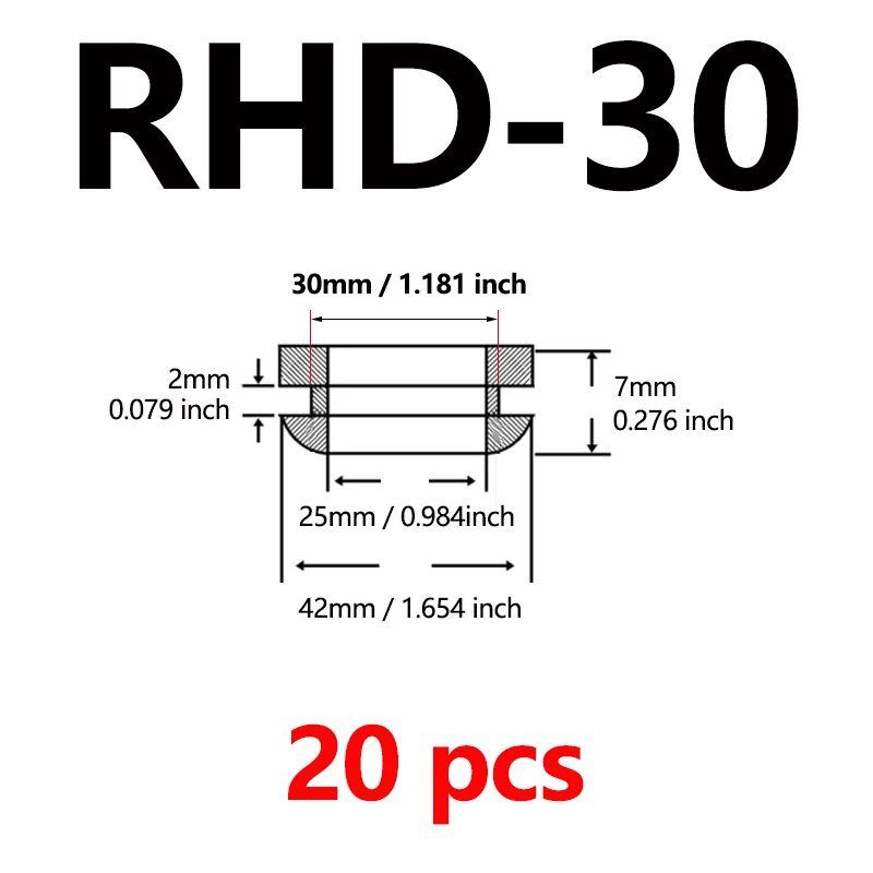 RHD-30  20pcs