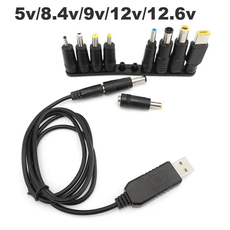 

Штекерный разъем питания постоянного тока 4,0x1,7 7,4, USB-кабель с усилением, кабель постоянного тока от 5 В до 9 В, 8,4 в, 12 В, Повышающий Модуль, Соединительный адаптер, зарядное устройство e1