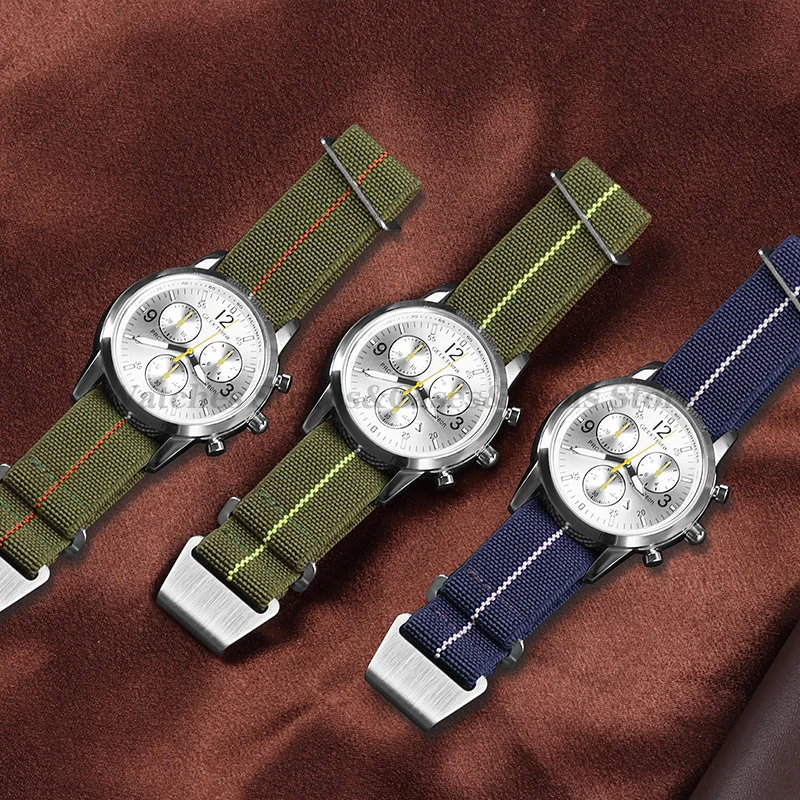 Army Green Elastic Nylon Sport Watchband Bracelet