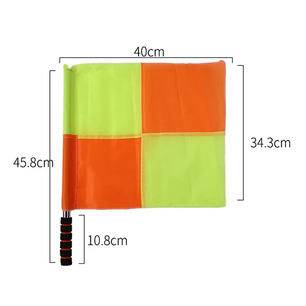 Soccer Referee Flag Football Game High-visibility Lightweight Referee Equipment 1 Set ABS Foam