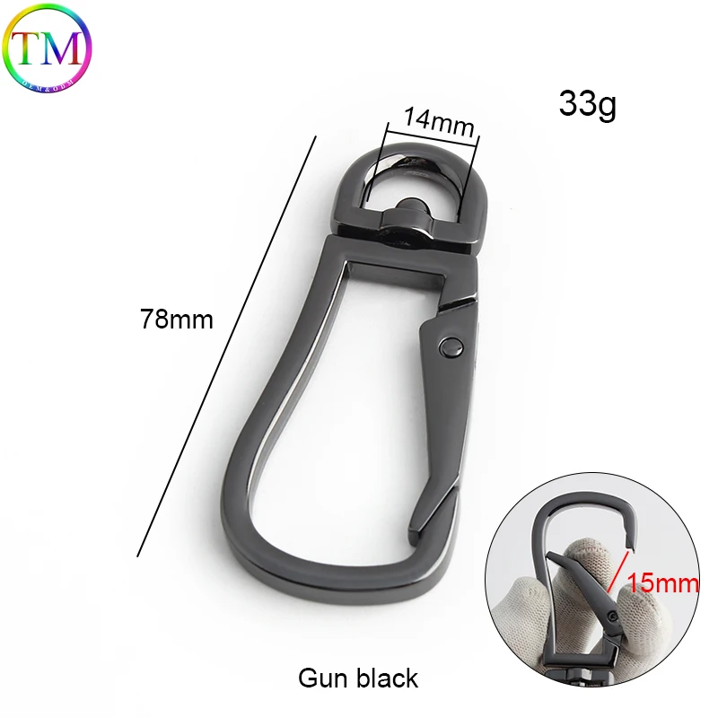10-30PCS Metal Swivel Clips Carabiner Snap Hooks Clamp Hook Hanging Snaps Buckle For Purse Bags Strap Buckles Part Accessories