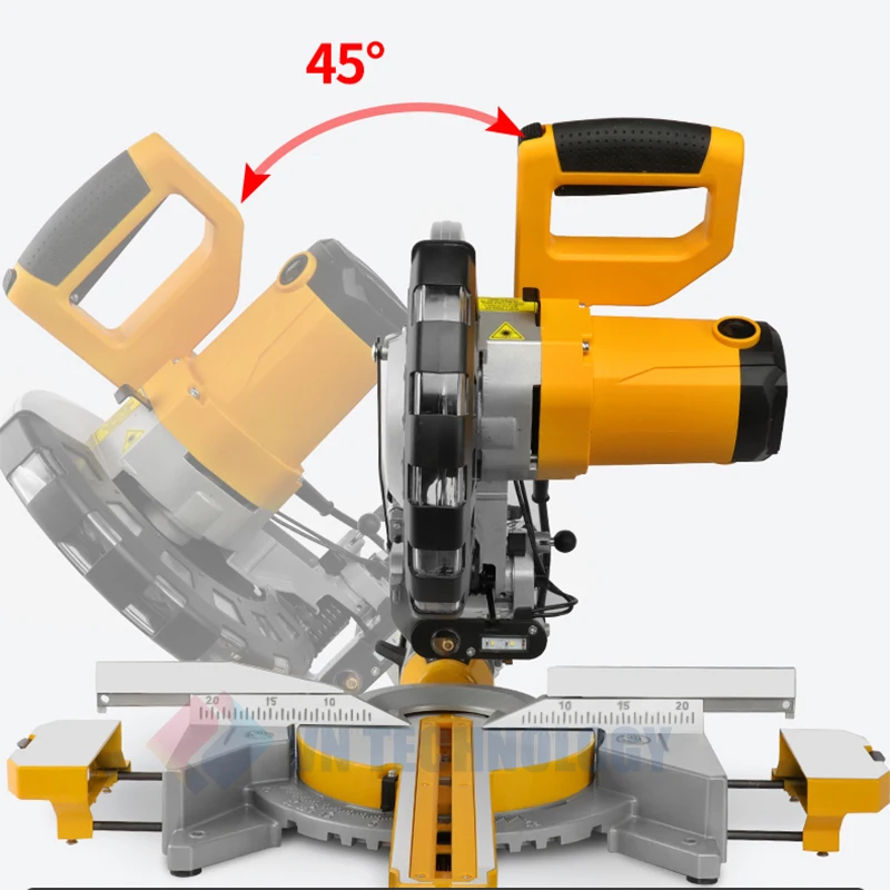 10 Inch Multifunctional Circular Saw Cutting Miter Saw Pull Rod Miter Laser-assisted,Aluminum Alloy Table Bevel saw